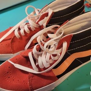 Pink & Black High top Vans